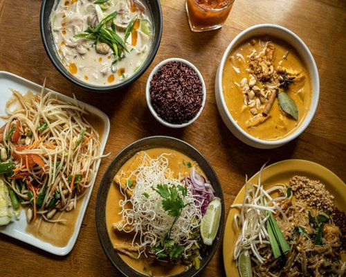 Healthy daily meal with local Thai ingredients